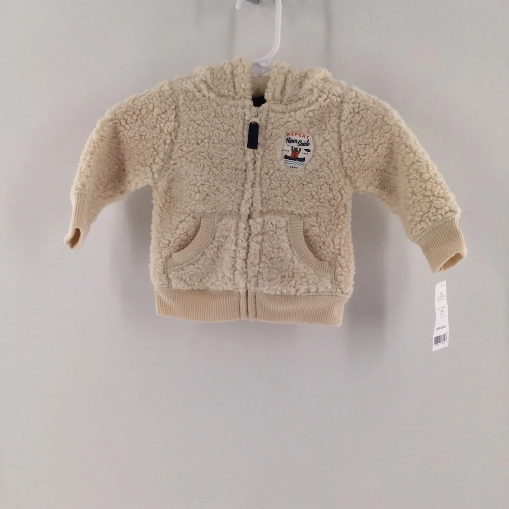 Carter’s tan Teddy bear‎ hooded coat
